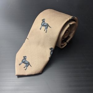 Black lab tie embroidered vintage by "Man's Best Friend "